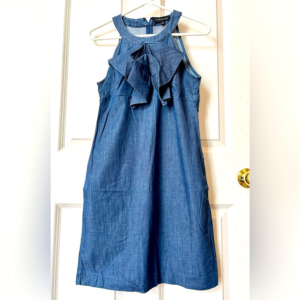 Banana Republic Halter Denim Dress (size 2)